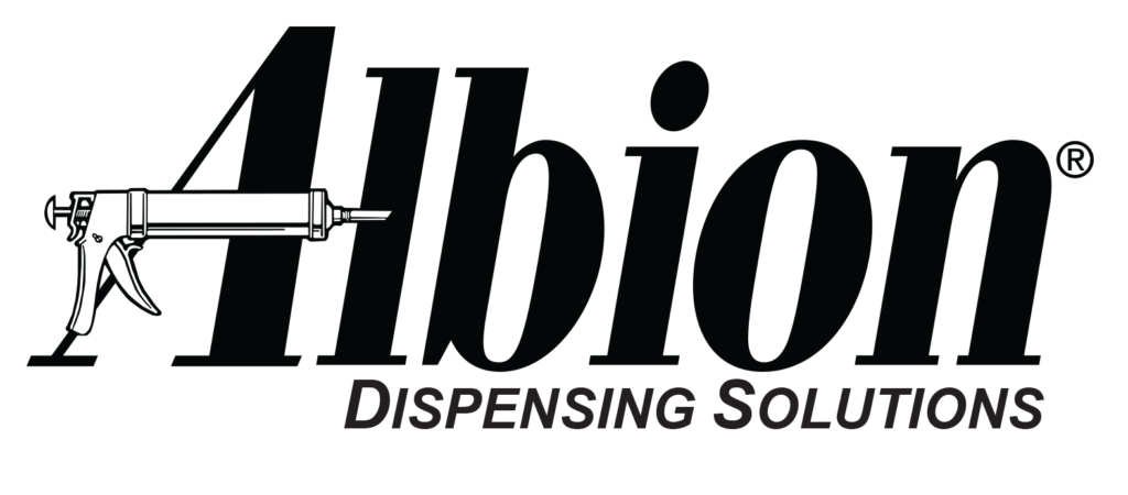 Albion Dispensing Solutions Logo in Black & White