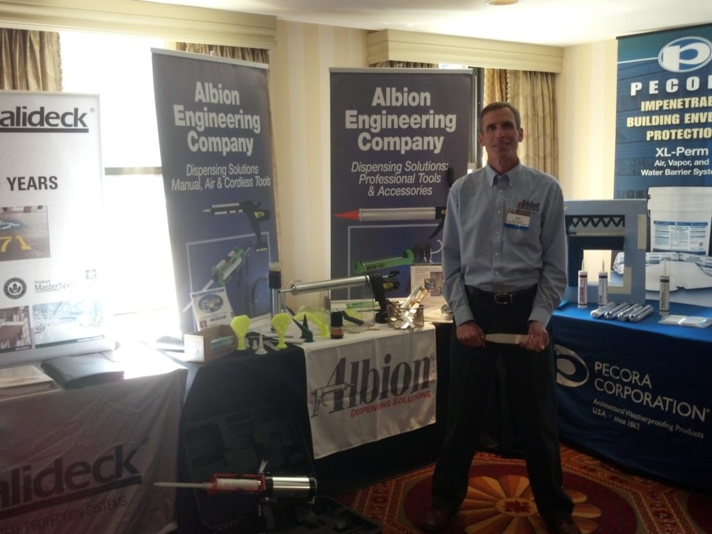 Albion's Bob Reynolds at the Sealant Waterproofing & Restoration Institute