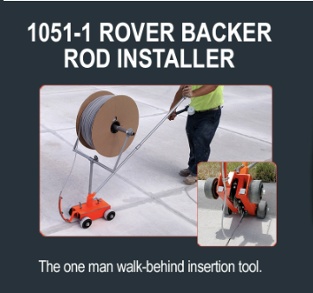 Albion's 1051-1 Rover Backer Rod Installer in action