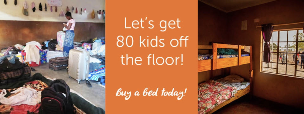 Let's get 80 kids off the floor: Buy a bed today!