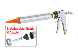 20oz Air-Powered Bulk Gun w Orange Cone Nozzles
