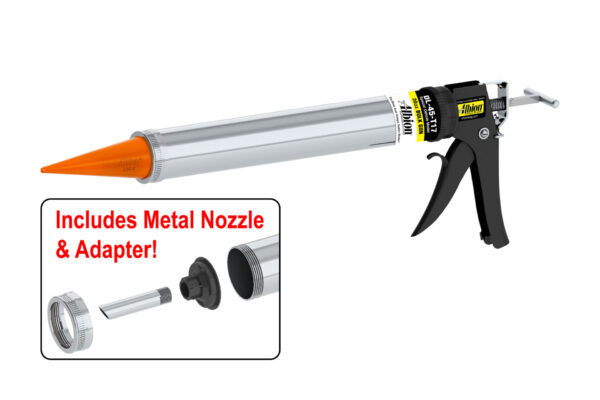20oz Special Deluxe Manual Bulk Gun w Orange Cone Nozzles