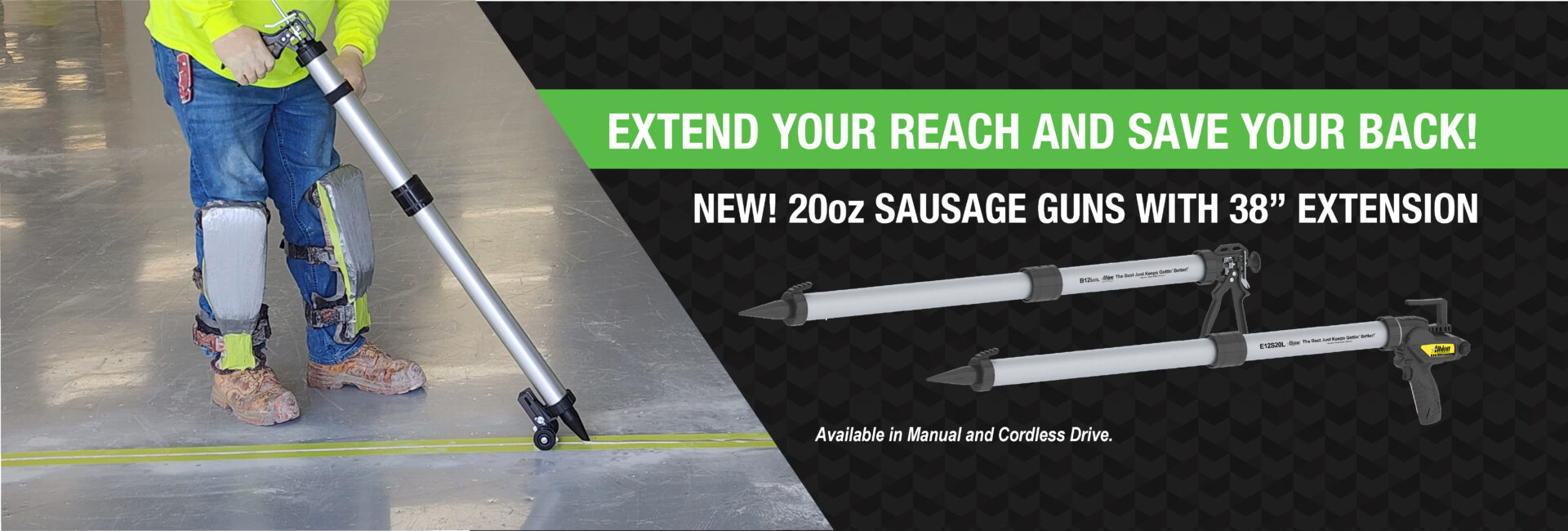 20oz Sausage Guns with 38" Extension